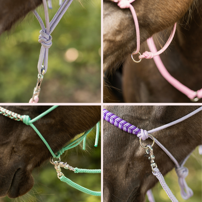 Create your own rope halter - Glitter halter